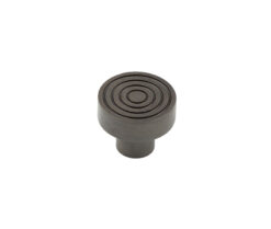 Frelan Hardware Hoxton Murray Reeded Cupboard Door Knob (30mm), Dark Bronze - HOX1130DB