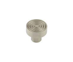 Frelan Hardware Hoxton Murray Reeded Cupboard Door Knob (30mm), Satin Nickel - HOX1130SN