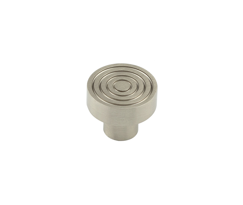 Frelan Hardware Hoxton Murray Reeded Cupboard Door Knob (30mm), Satin Nickel - HOX1130SN