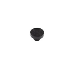 Frelan Hardware Hoxton Murray Reeded Cupboard Door Knob (40mm), Matt Black - HOX1140MB