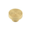 Frelan Hardware Hoxton Murray Reeded Cupboard Door Knob (40mm), Satin Brass - HOX1140SB
