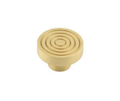 Frelan Hardware Hoxton Murray Reeded Cupboard Door Knob (40mm), Satin Brass - HOX1140SB