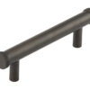 Frelan Hardware Hoxton Wenlock Diamond Knurled End Cap Cabinet Pull Handle (96mm), Dark Bronze - HOX150DB