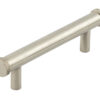 Frelan Hardware Hoxton Wenlock Diamond Knurled End Cap Cabinet Pull Handle (96mm), Satin Nickel - HOX150SN