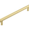 Frelan Hardware Hoxton Wenlock Diamond Knurled End Cap Cabinet Pull Handle (224mm), Satin Brass - HOX160SB