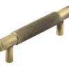 Frelan Hardware Hoxton Taplow Diamond Knurled Cabinet Pull Handle (96mm), Antique Brass - HOX2050AB
