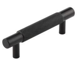 Frelan Hardware Hoxton Taplow Diamond Knurled Cabinet Pull Handle (96mm) , Matt Black - HOX2050MB