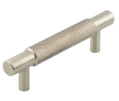 Frelan Hardware Hoxton Taplow Diamond Knurled Cabinet Pull Handle (96mm), Satin Nickel - HOX2050SN