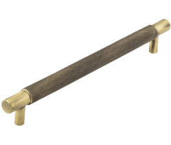 Frelan Hardware Hoxton Taplow Diamond Knurled Cabinet Pull Handle (224mm), Antique Brass - HOX2060AB