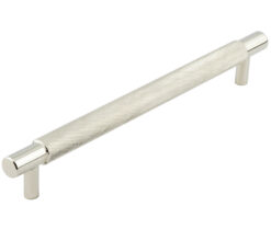 Frelan Hardware Hoxton Taplow Diamond Knurled Cabinet Pull Handle (224mm), Polished Nickel - HOX2060PN