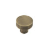 Frelan Hardware Hoxton Thaxted Line Knurled Cupboard Door Knob (30mm), Antique Brass - HOX230AB