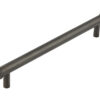 Frelan Hardware Hoxton Thaxted Line Knurled End Cap Cabinet Pull Handle (224mm c/c), Dark Bronze - HOX260DB