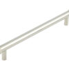 Frelan Hardware Hoxton Thaxted Line Knurled End Cap Cabinet Pull Handle (224mm c/c), Polished Nickel - HOX260PN