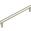 Frelan Hardware Hoxton Thaxted Line Knurled End Cap Cabinet Pull Handle (224mm c/c), Satin Nickel - HOX260SN
