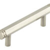 Frelan Hardware Hoxton Nile Hex Cabinet Pull Handle With End Step Detail (96mm), Satin Nickel - HOX350SN
