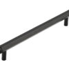 Frelan Hardware Hoxton Nile Hex Cabinet Pull Handle With End Step Detail (224mm c/c), Matt Black - HOX360MB
