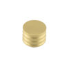 Frelan Hardware Hoxton Sturt Cupboard Door Knob With Grooved Detail (30mm), Satin Brass - HOX430SB