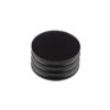 Frelan Hardware Hoxton Sturt Cupboard Door Knob With Grooved Detail (40mm), Matt Black - HOX440MB