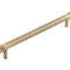 Frelan Hardware Hoxton Sturt Cabinet Pull Handle With Grooved Detail (224mm c/c), Antique Brass - HOX460AB