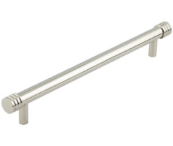 Frelan Hardware Hoxton Sturt Cabinet Pull Handle With Grooved Detail (224mm c/c), Polished Nickel - HOX460PN