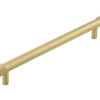 Frelan Hardware Hoxton Sturt Cabinet Pull Handle With Grooved Detail (224mm c/c), Satin Brass - HOX460SB