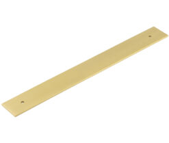 Frelan Hardware Hoxton Fanshaw Backplate For Cabinet Pull Handle (224mm c/c), Satin Brass - HOX5060SB