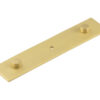 Frelan Hardware Hoxton Fanshaw Backplate For Cupboard Door Knobs (96mm c/c), Satin Brass - HOX5090SB