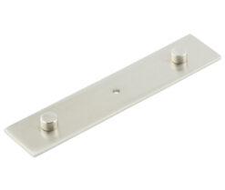 Frelan Hardware Hoxton Fanshaw Backplate For Cupboard Door Knobs (96mm c/c), Satin Nickel - HOX5090SN