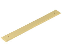 Frelan Hardware Hoxton Rushton Stepped Backplate For Cabinet Pull Handle (224mm c/c), Satin Brass - HOX6060SB
