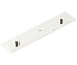 Frelan Hardware Hoxton Rushton Stepped Backplate For Cupboard Door Knobs (96mm c/c), Polished Nickel - HOX6090PN