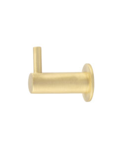 Frelan Hardware Hoxton Vestry Cupboard Hook With Rose (37mm Projection), Satin Brass - HOX665SB