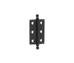 Frelan Hardware Hoxton 2 Inch Finial Cabinet Hinges, Matt Black - HOX800MB (sold in pairs)