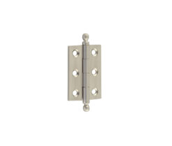 Frelan Hardware Hoxton 2 Inch Finial Cabinet Hinges, Satin Nickel - HOX800SN (sold in pairs)