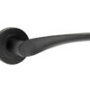 Frelan Hardware Vectra Door Handles On Round Rose, Matt Black - JMB501 (sold in pairs)