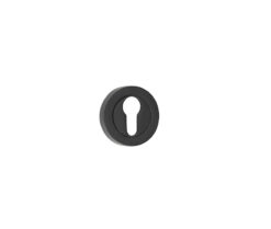Frelan Hardware Euro Profile Escutcheon, Matt Black - JMB503E