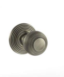 Atlantic Old English Ripon Solid Brass Reeded Mortice Knob, Matt Gun Metal - OE50RMKMBN (sold in pairs)