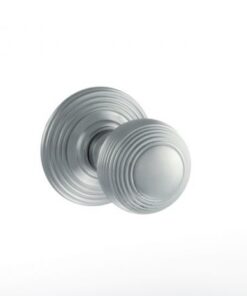 Atlantic Old English Ripon Solid Brass Reeded Mortice Knob, Satin Chrome - OE50RMKSC (sold in pairs)