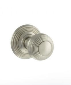 Atlantic Old English Ripon Solid Brass Reeded Mortice Knob, Satin Nickel - OE50RMKSN (sold in pairs)