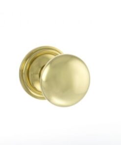 Atlantic Old English Harrogate Solid Brass Mushroom Mortice Knob, Polished Brass - OE58MMKPB (sold in pairs)