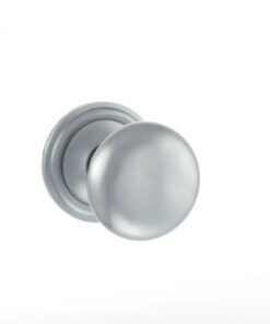 Atlantic Old English Harrogate Solid Brass Mushroom Mortice Knob, Satin Chrome - OE58MMKSC (sold in pairs)