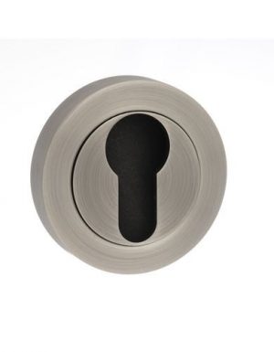 Atlantic Old English Euro Profile Escutcheons, Matt Gun Metal - OEESCEMBN (sold in pairs)