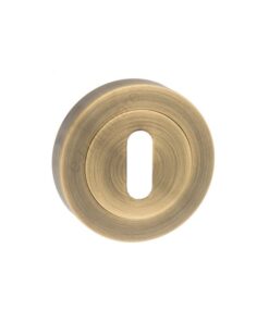 Atlantic Old English Standard Profile Escutcheons, Antique Brass - OEESCKAB (sold in pairs)