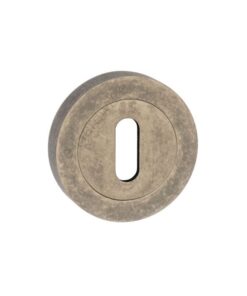 Atlantic Old English Standard Profile Escutcheons, Distressed Silver - OEESCKDS (sold in pairs)