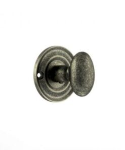Atlantic Old English Solid Brass Bathroom Turn & Release, Distressed Silver - OEOWCDS