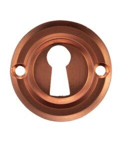 Atlantic Old English Solid Brass Standard Profile Round Escutcheon, Urban Satin Copper - OERKEUSC (sold in pairs)