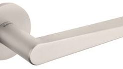 Atlantic Tupai Rapido 5S Line Torrao 5mm Slimline Designer Door Handles On Round Rose, Pearl Nickel - T1967R5SPL (sold in pairs)