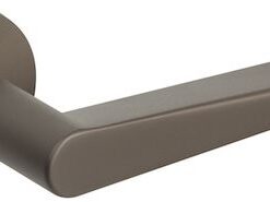 Atlantic Tupai Rapido 5S Line Torrao 5mm Slimline Designer Door Handles On Round Rose, Titanium - T1967R5STT (sold in pairs)