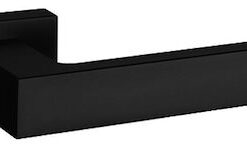 Atlantic Tupai Rapido Retaline Rillo Designer Door Handles On Rectangular Rose, Matt Black - T2275LMB (sold in pairs)