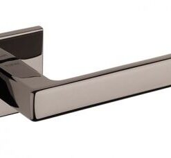 Atlantic Tupai Rapido 5S Line Portel 5mm Slimline Designer Door Handles On Square Rose, Black Satin Nickel - T3095S5SBSN (sold in pairs)