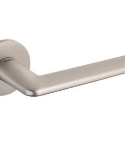 Atlantic Tupai Rapido 5S Line Tavira 5mm Slimline Designer Door Handles On Round Rose, Pearl Nickel - T3098R5SPL (sold in pairs)